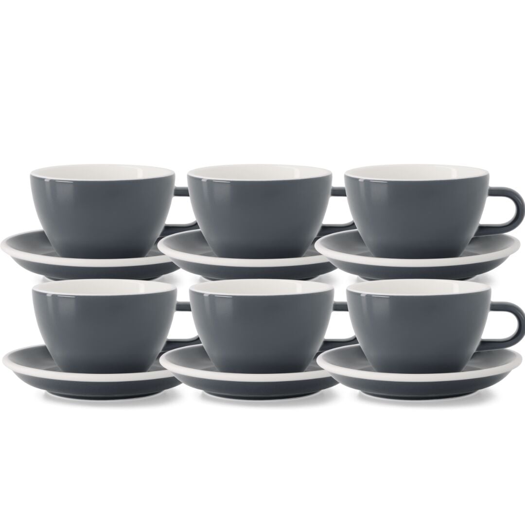Acme Evolution 6'lı Gri Latte Fincan Seti