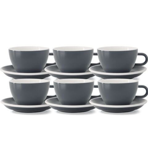 Acme Evolution 6'lı Gri Latte Fincan Seti