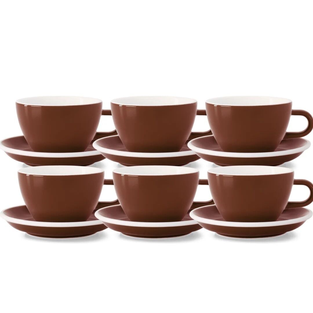 Acme Evolution 6'lı Kahverengi Latte Fincan Seti