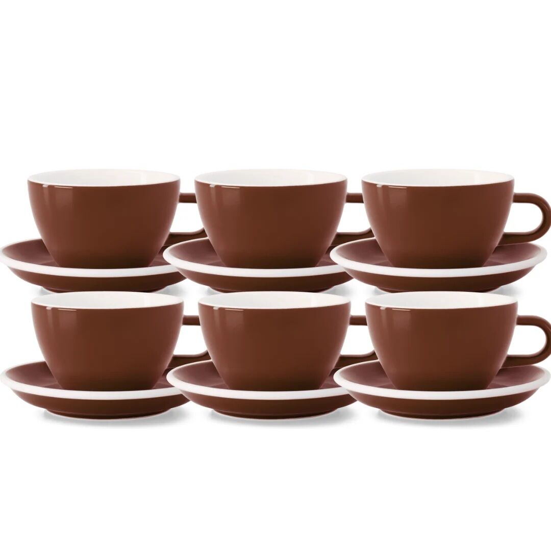 Acme Evolution 6'lı Kahverengi Latte Fincan Seti