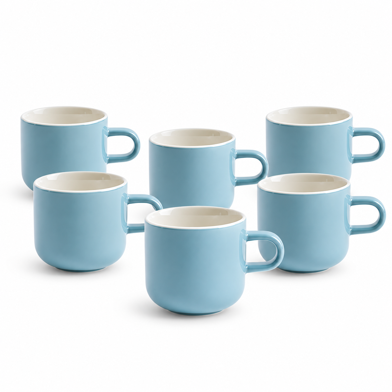 Acme Bobby Mug 6'lı Fincan Seti Mavi 300ml