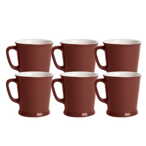 Acme Union Mug 6'lı Fincan Seti Kahverengi