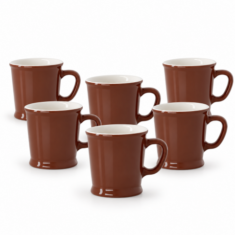 Acme Union Mug 6'lı Fincan Seti Kahverengi