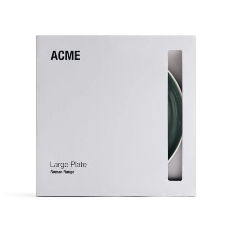 Acme Roman 4 Parça Koyu Yeşil Büyük Tabak