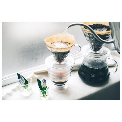 Hario V60 02 Plastik Dripper Şeffaf