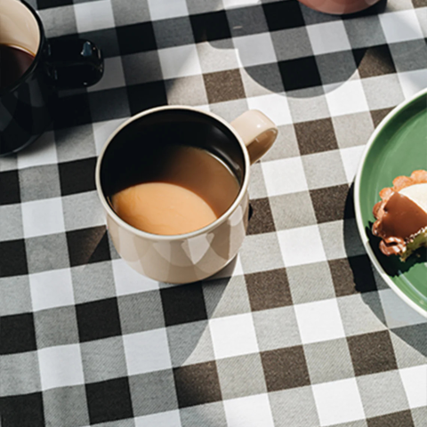 Acme X Karen Walker Bobby Mug Macadamia + Black