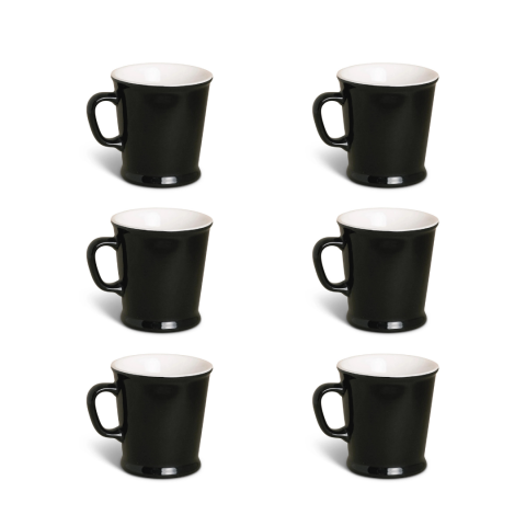Acme Union Mug 6'lı Fincan Seti Siyah