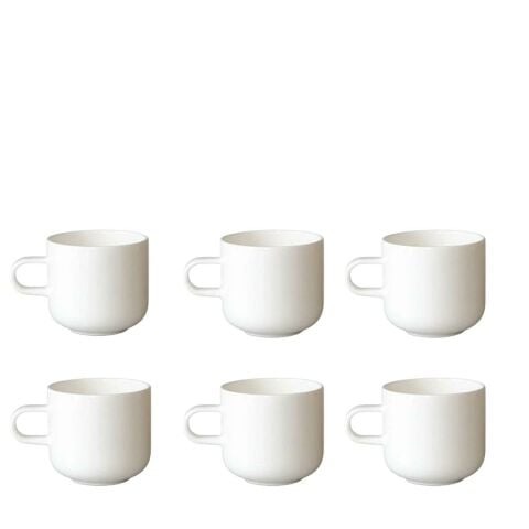 Acme Bobby Mug 6'lı Fincan Seti Beyaz 400ml