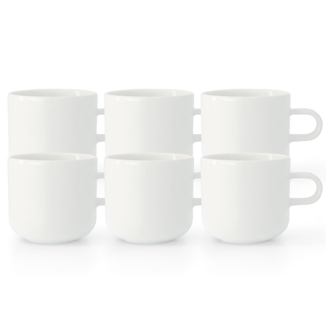 Acme Bobby Mug 6'lı Fincan Seti Beyaz 300ml