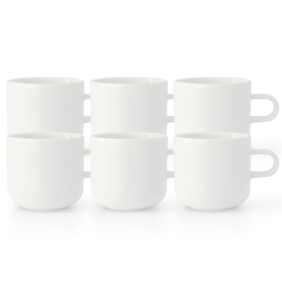 Acme Bobby Mug 6'lı Fincan Seti Beyaz 300ml