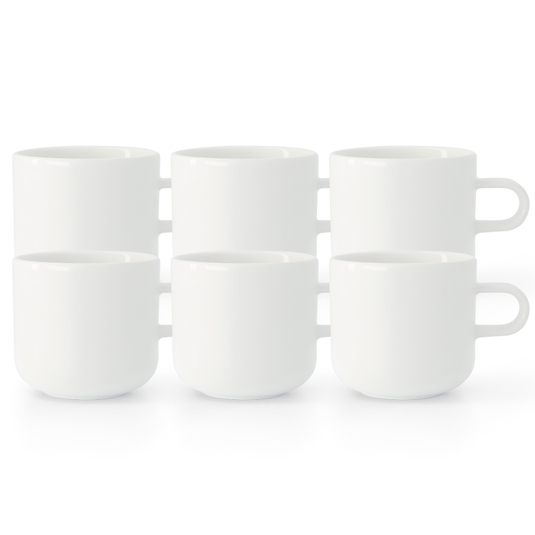 Acme Bobby Mug 6'lı Fincan Seti Beyaz 300ml