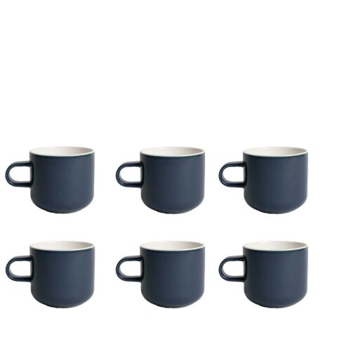 Acme Bobby Mug Lacivert 6'lı Fincan Seti
