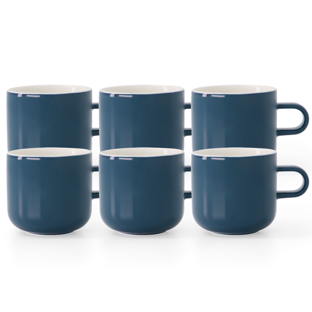 Acme Bobby Mug Lacivert 6'lı Fincan Seti
