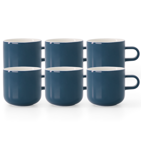 Acme Bobby Mug Lacivert 6'lı Fincan Seti