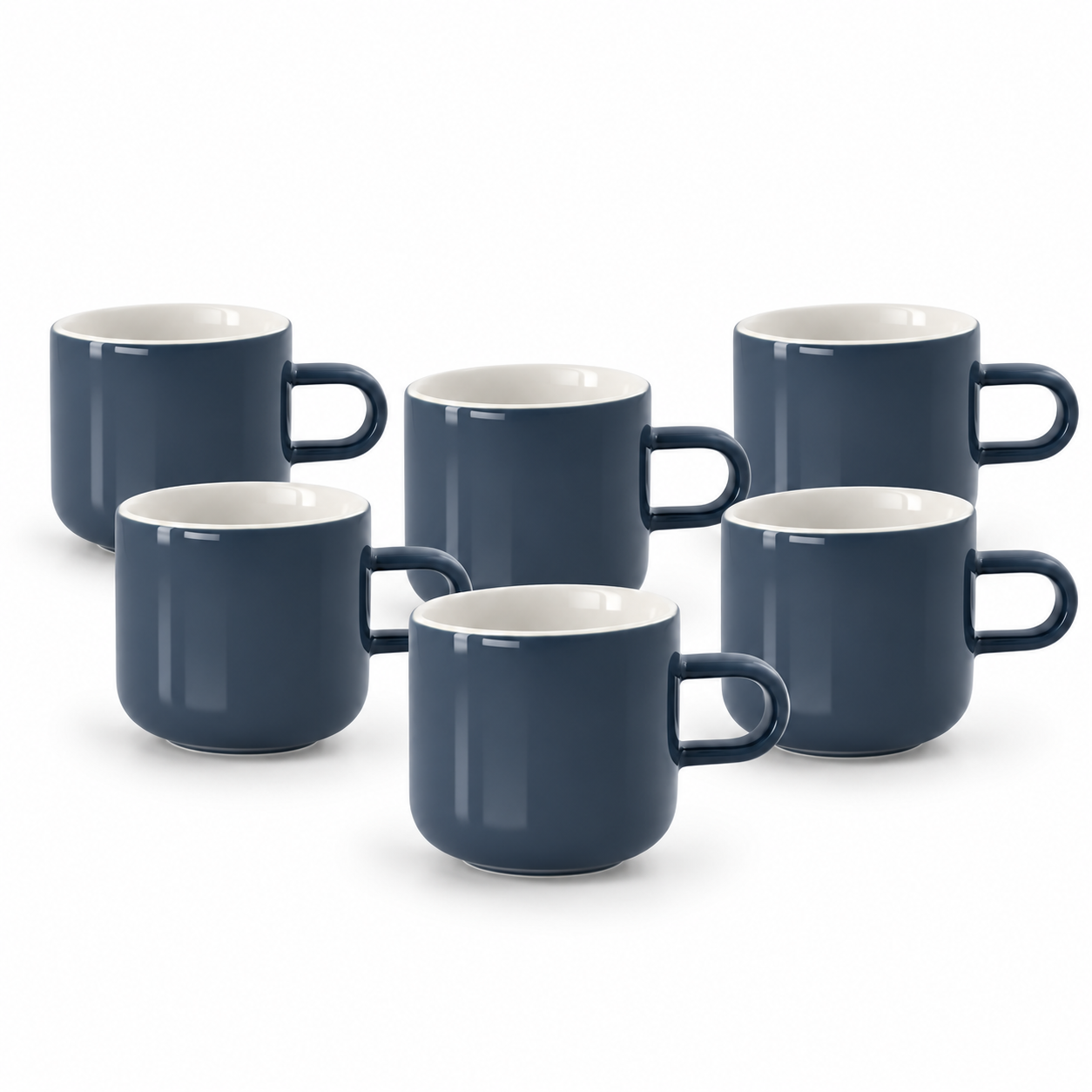 Acme Bobby Mug 6'lı Fincan Seti Lacivert 300ml