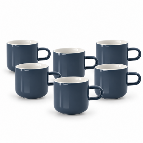 Acme Bobby Mug 6'lı Fincan Seti Lacivert 300ml