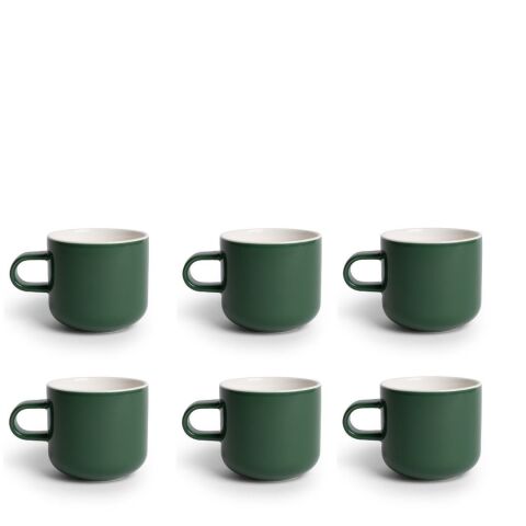 Acme Bobby Mug 6'lı Fincan Seti Koyu Yeşil 300ml