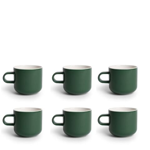 Acme Bobby Mug 6'lı Fincan Seti Koyu Yeşil 300ml