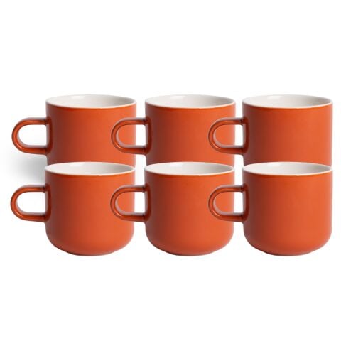 Acme Bobby Mug 6'lı Fincan Seti Turuncu 300ml