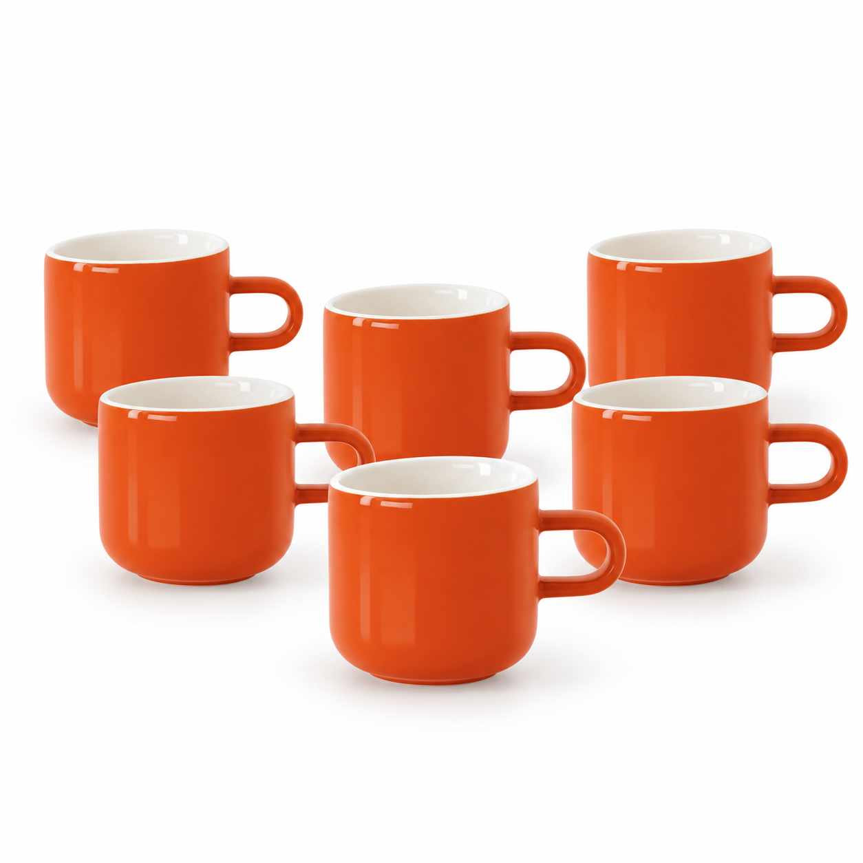 Acme Bobby Mug 6'lı Fincan Seti Turuncu 300ml