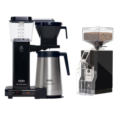 SET FIRSATI - Moccamaster Filtre Kahve Makinesi Termoslu & Eureka Brew Pro Filtre Kahve Öğütücüsü